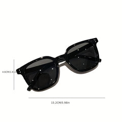 Square Frame Sunglasses Minimalist Cat Eye Glasses UV Blocking