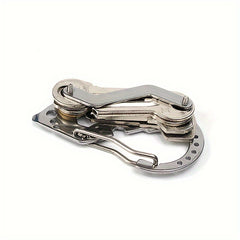 Stainless Steel Tool Keychain with Screwdriver Wrench