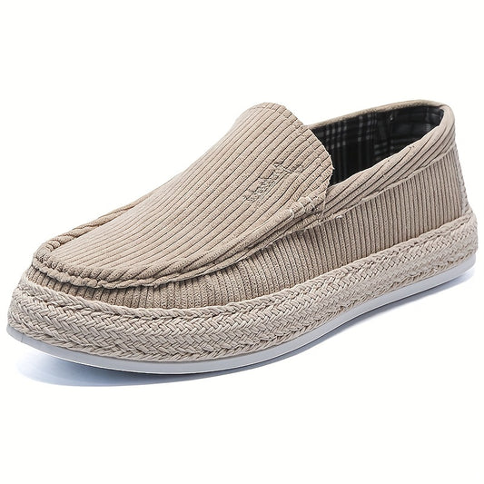 Men's Comfy Slip On Loafer Shoes Casual Anti skid Flat Shoes