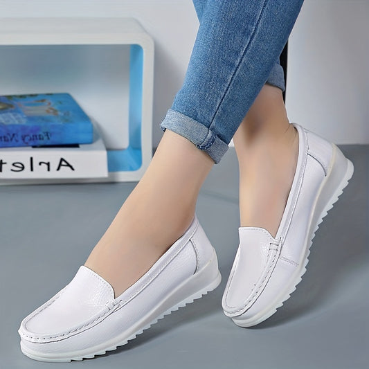 Women's Flat Loafers Soft Sole Slip On Nurse Shoes
