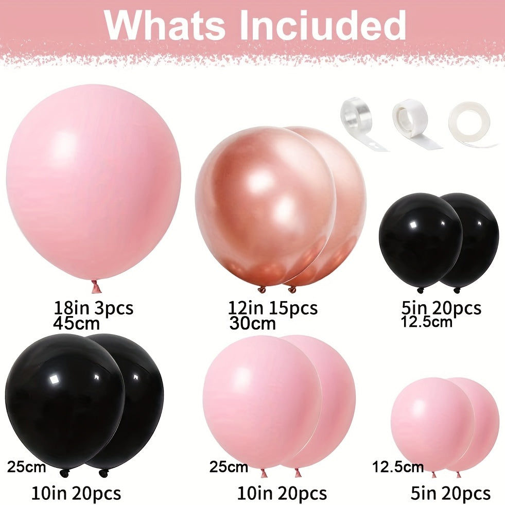 Metallic Rose Balloon Garland Kit for Parties & Events