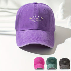 DEATH VALLEY CA Baseball Cap Vintage Washed Cotton Sunscreen Sports Hat