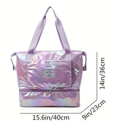 Waterproof Large Capacity Foldable Portable Gym Bag for Outdoor Travel