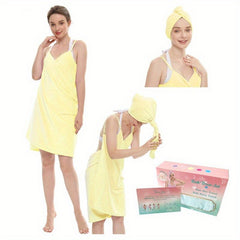 Women's Quick Drying Bath Towel with Adjustable Straps