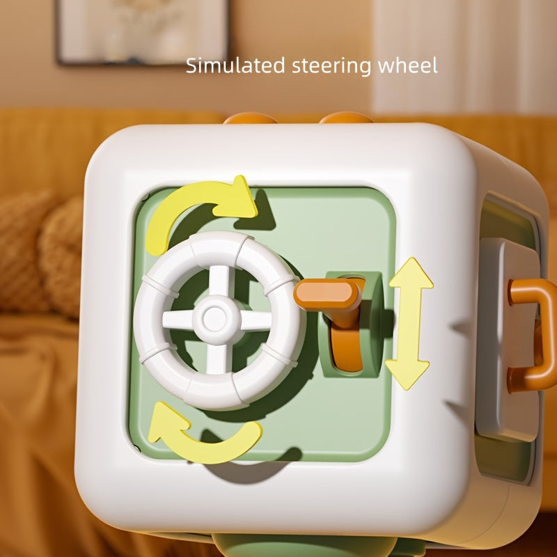 Portable 6-in-1 Busy Cube Toy for Kids