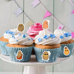 Potato Stickers Roll Vinyl Decals Cup Water Bottles Laptop Luggage Computer