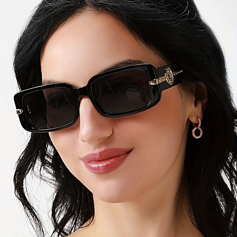 Rectangle Sunglasses Women Retro Outdoor Shades Classic Vintage Driving Sun Glas