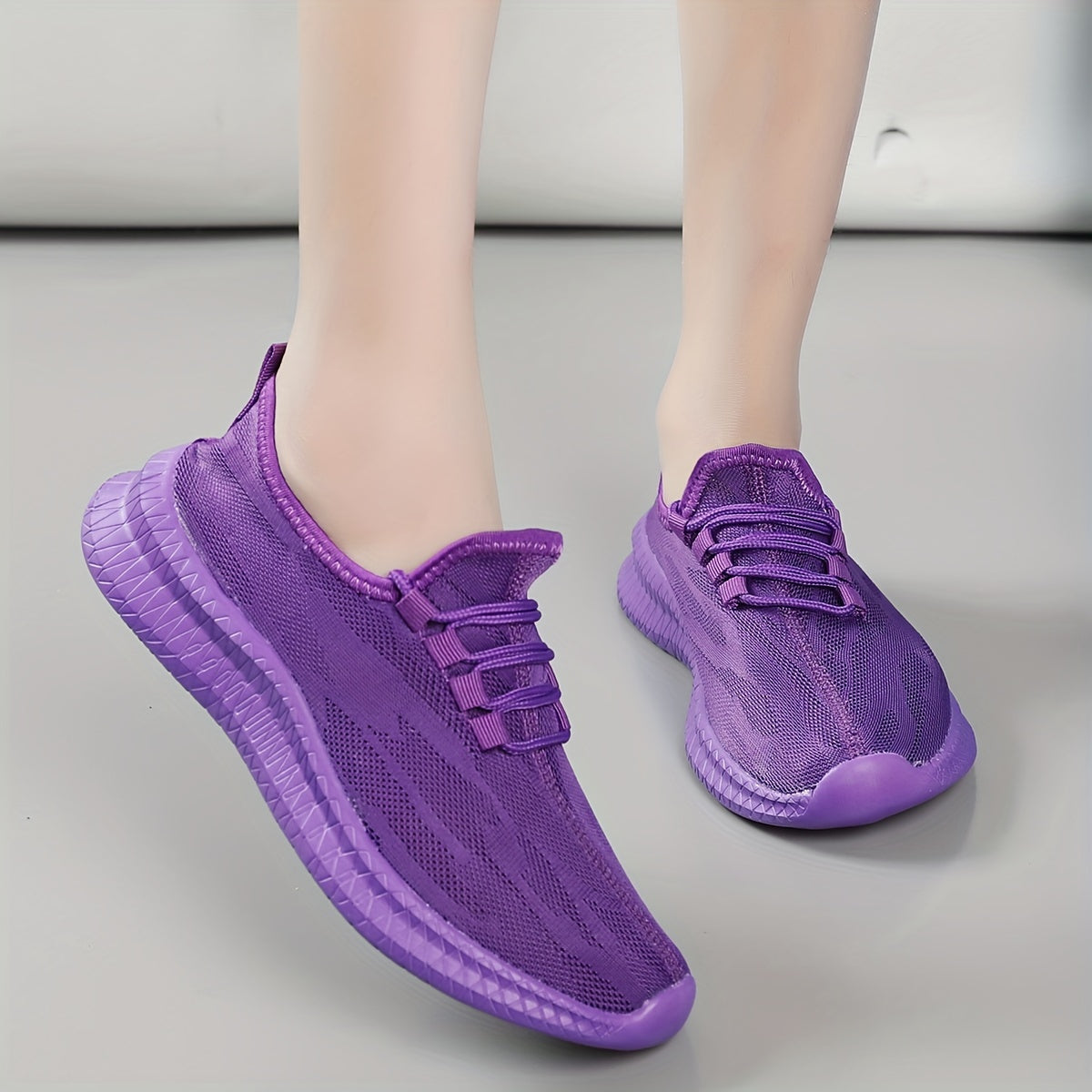 Women's Mesh Lace Up Sports Shoes Comfortable Running Shoes