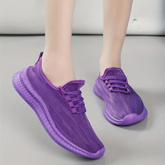 Women's Mesh Lace Up Sports Shoes Comfortable Running Shoes