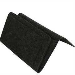 Felt Bedside Storage Bag Hanging Organizer Remote Control Books Laptop Portable