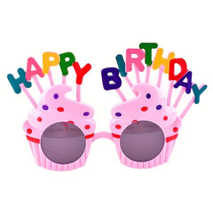 Funny Cupcake Sunglasses for Kids Party Photo Booth Props