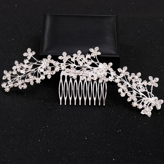 Crystal Hair Comb Clip Headband for Women Bride Rhinestone Party Prom Wedding