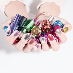 Mirror Gel Nail Polish 8ml - Quick Drying and Long Lasting Metal Nail Polish