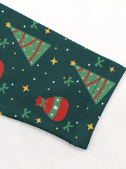 Girls' Christmas Stretch Leggings - Tight Fit & Ankle Length