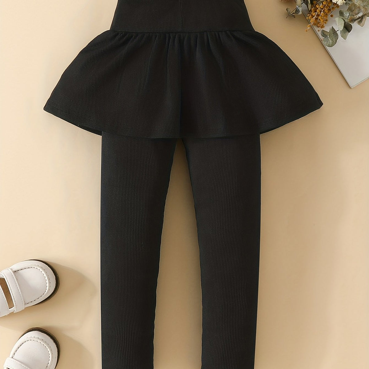 Girls' Ruffle Skort Leggings for Fall/Spring