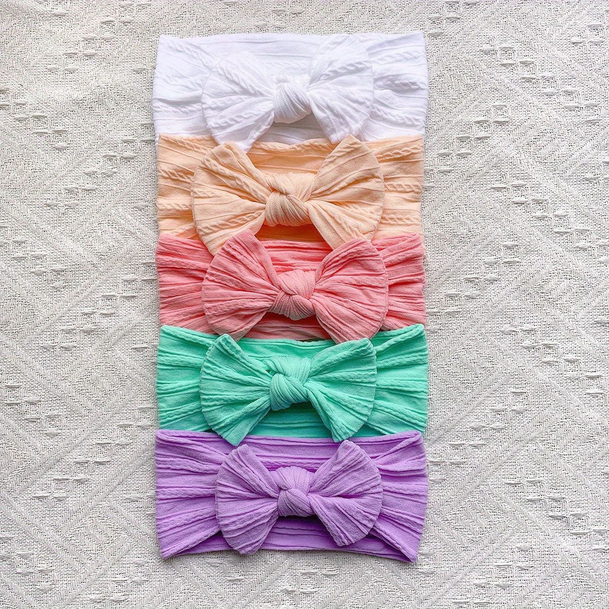 Kids Elastic Headband Bow Soft Skin Friendly