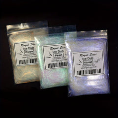 Royal Sissi 3 Bags Ice Dub Soft Flash Hair Rigs Fishing Bait Making Gear