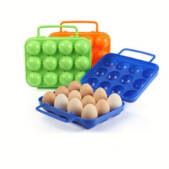 12 Grid Portable Plastic Egg Box for Camping & BBQ