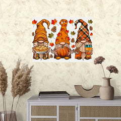 Three Gnome Canvas Wall Art for Living Room Decor