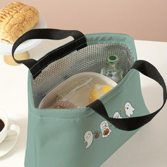 Halloween Insulated Lunch Bag Waterproof Portable Bento Ice Pack Camping Picnic