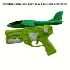 Foam Airplane Launcher Toy Catapult Hand Thrown for Fun No Batteries Needed