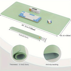 PU Leather Desk Pad Protector Non Slip Waterproof Writing Pad