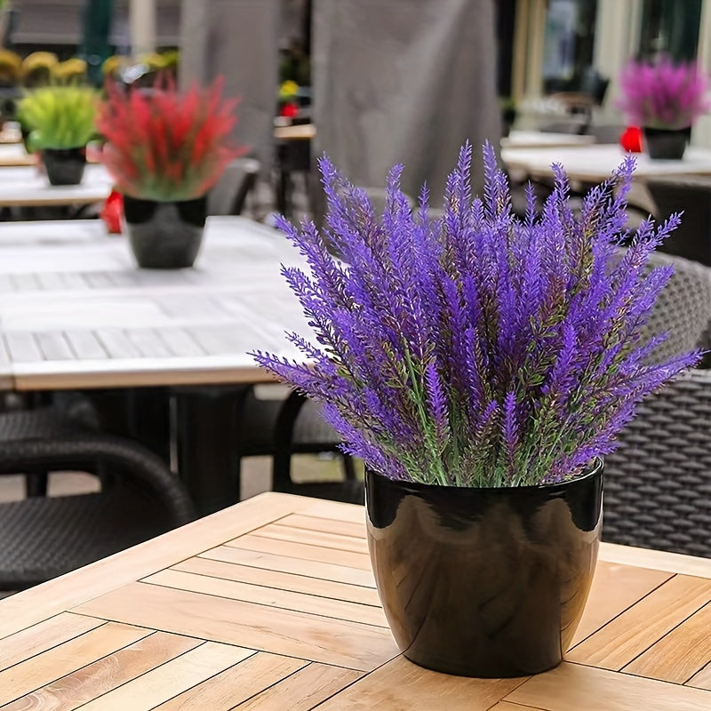Romantic Lavender Plastic Flower Bouquet