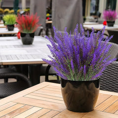 Romantic Lavender Plastic Flower Bouquet