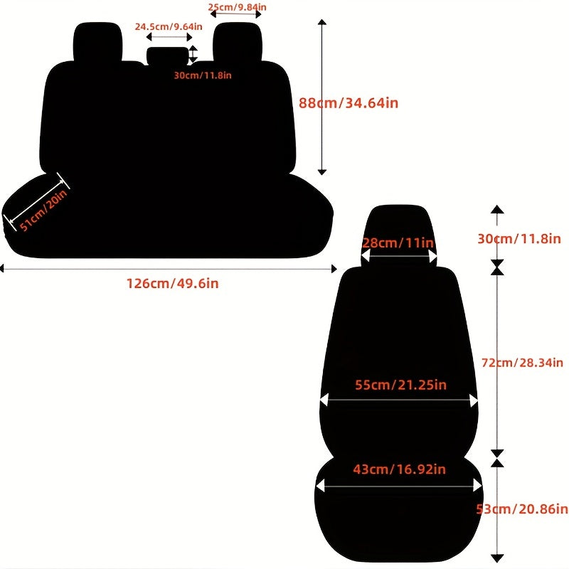 Universal PU Leather & Mesh Car Seat Covers - Upgrade Your Car Seats