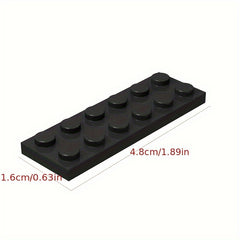 15pcs Building Blocks Set 2x6 Flat Plates ABS Material Various Colors