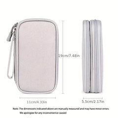 Portable Double Layer Digital Accessories Organizer