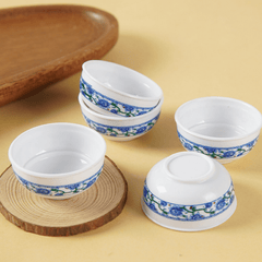 10pcs Mini & Bowl Set Plastic Food Toy Containers Assorted Colors