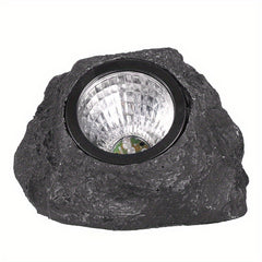Solar Step Light Faux Stone Spotlights Waterproof Outdoor Decoration