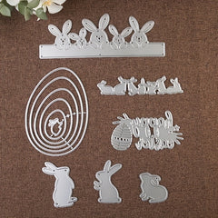 1pc Easter Cutting Dies Bunny Egg Die Happy Easter Metal Die C