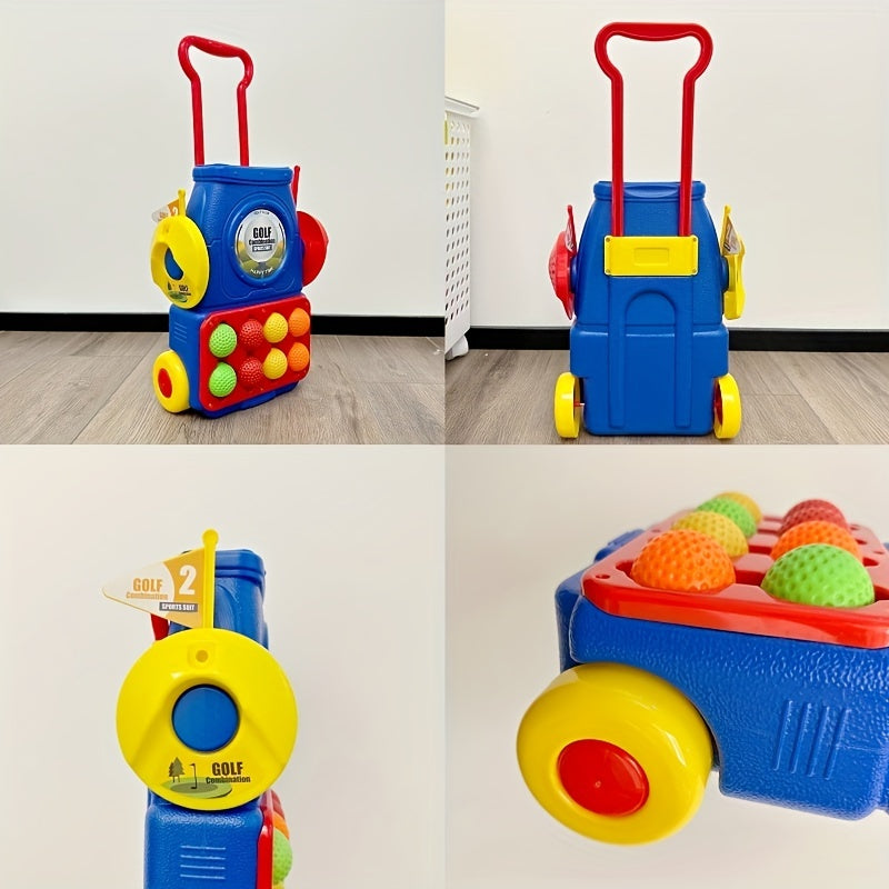 Toddler Golf Set Upgraded Children's Golf Cart Toy Set