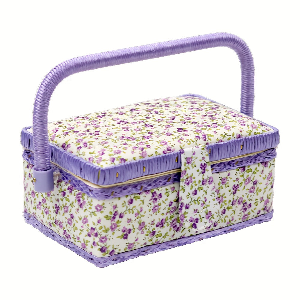 European Sewing Tool Box Needle Thread Storage Box with Handle