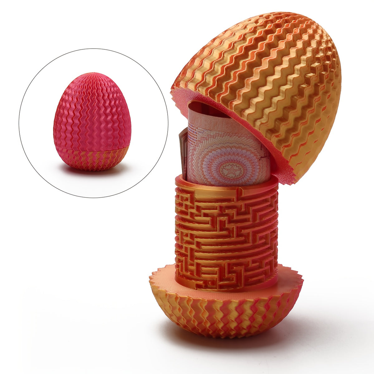 Dragon Egg Maze Puzzle Box 3D Printed Surprise Gift Ornament