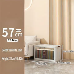 Plastic Storage Box Double Door Folding Storage Cabinet