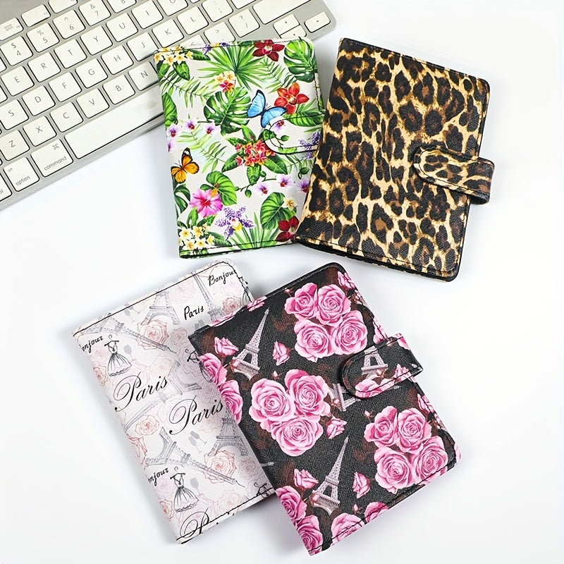 Leopard Print PU Leather Passport Holder - Lightweight Portable Case