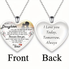 Love Heart Crystal Pendant Necklace Gift For Christmas