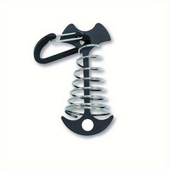 2pcs Aluminum Tent Nails Wind Rope Buckle Hooks