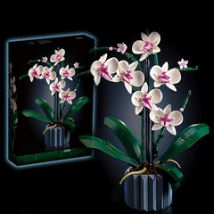 Artificial Orchid Plant Building Set Flowers 10311 Home Decor Adults