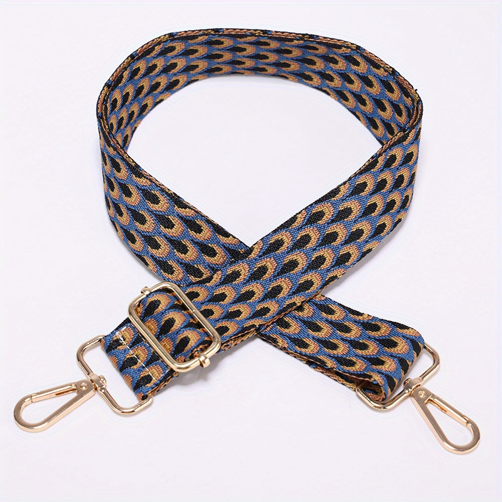 Animal Embroidery Adjustable Strap Wide Nylon Shoulder Strap