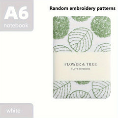 Embroidery Linen Cloth Journal Book Diary Thick Student Office