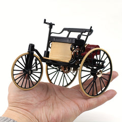 1/12 Vintage Classic Car No 1 Alloy Model Ornament Tricycle Holiday Gift