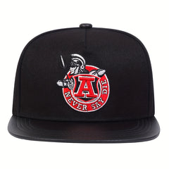 Men's Cartoon Embroidered Flat Brim Hat