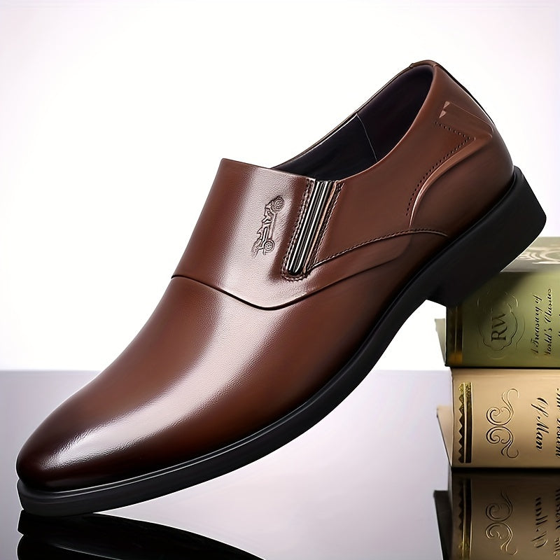 Men's Glossy Loafer Shoes Non-slip Slip On Spring Summer