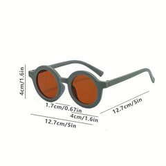 Teen Round Frame Sunglasses Sun Protection Travel Party Gift Accessories