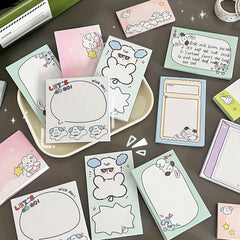 Cute Cartoon Star Puppy Bunny Note Paper 80 Sheets