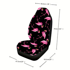 Flamingo Print Car Seat Cover